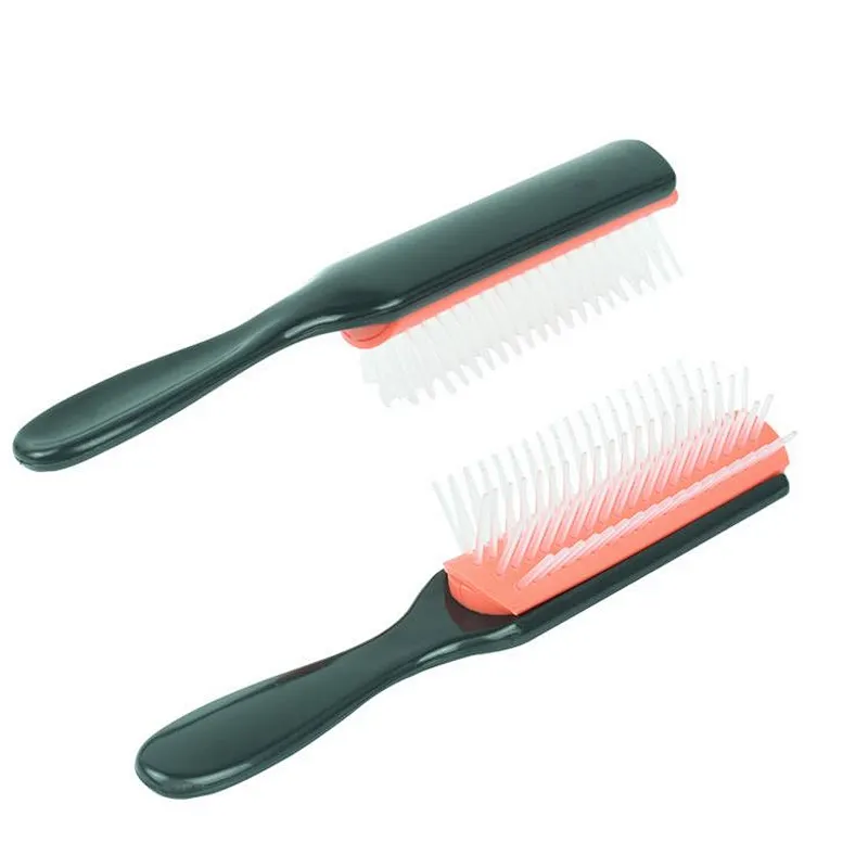 Factories Direct Detachable 5-Row Removable Straight Detangling Simple Denman Hair Brush