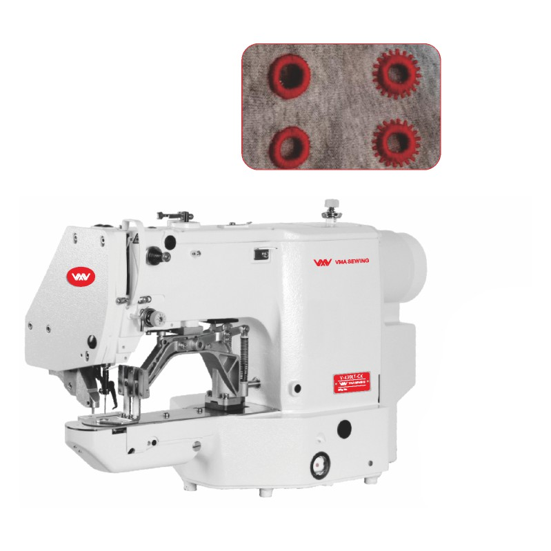 V-430ET-CK Cap hole puching&sewing bar tacking machine