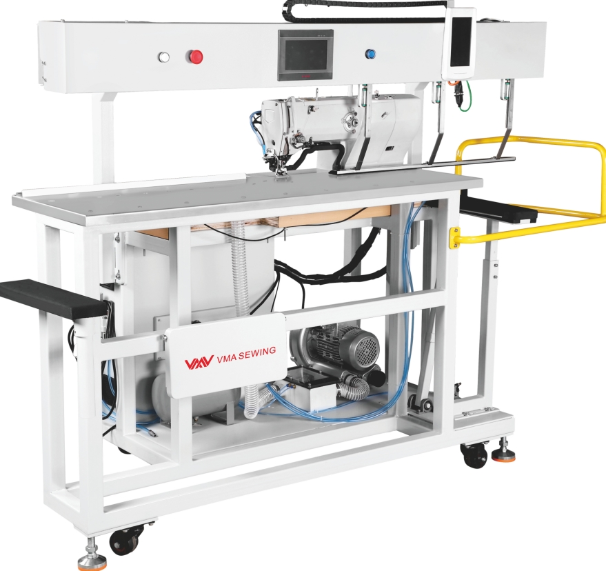 Automatic button holing machine for shirts