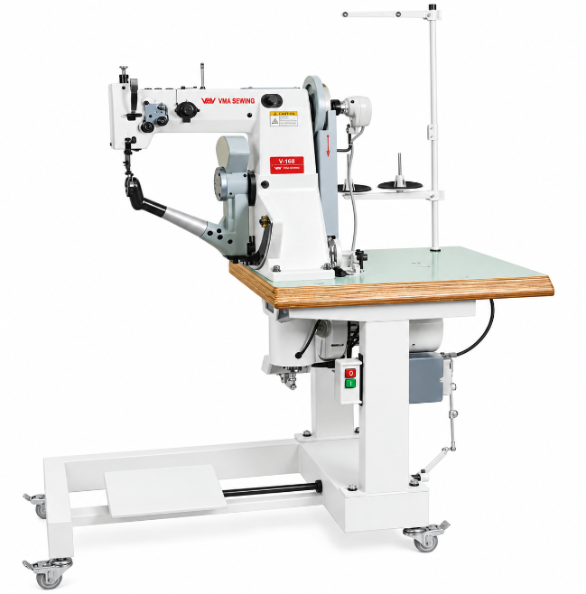 Double thread lockstitch machine shoe machine