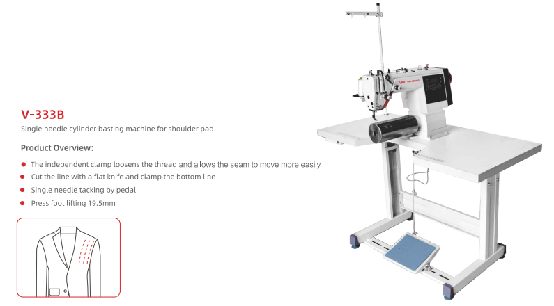 V-333B Single needle cylinder basting machine