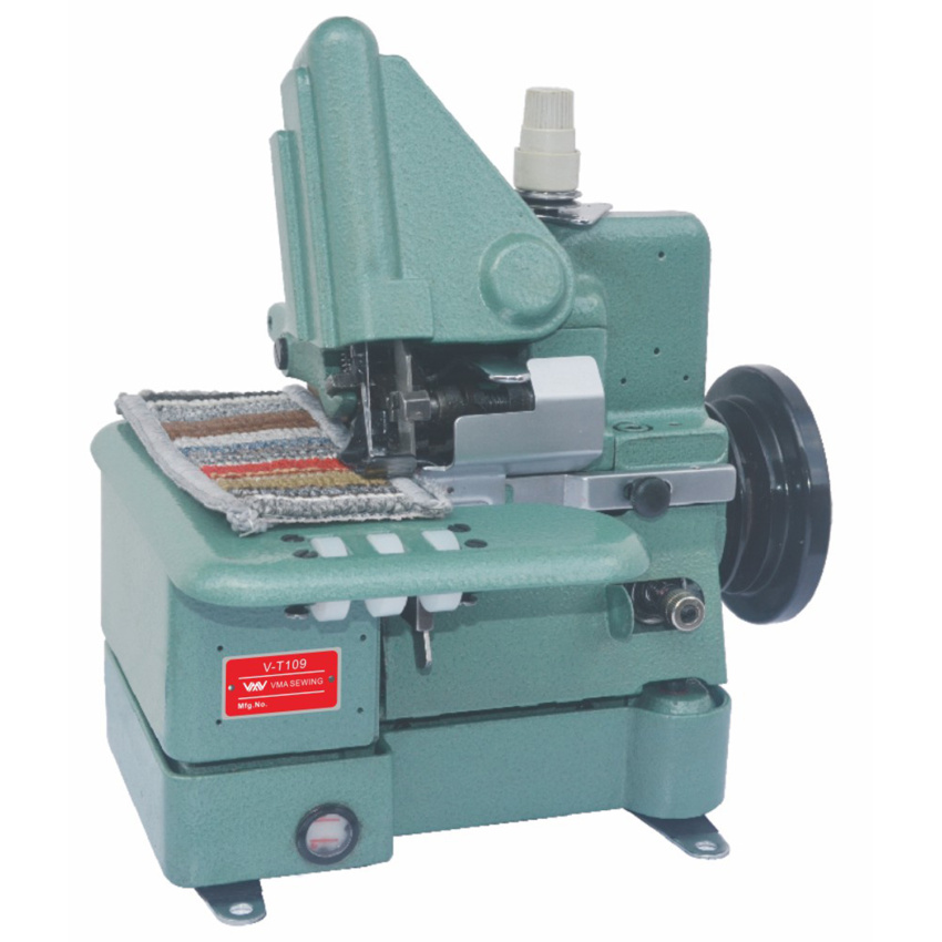 Small carpet overlock machine