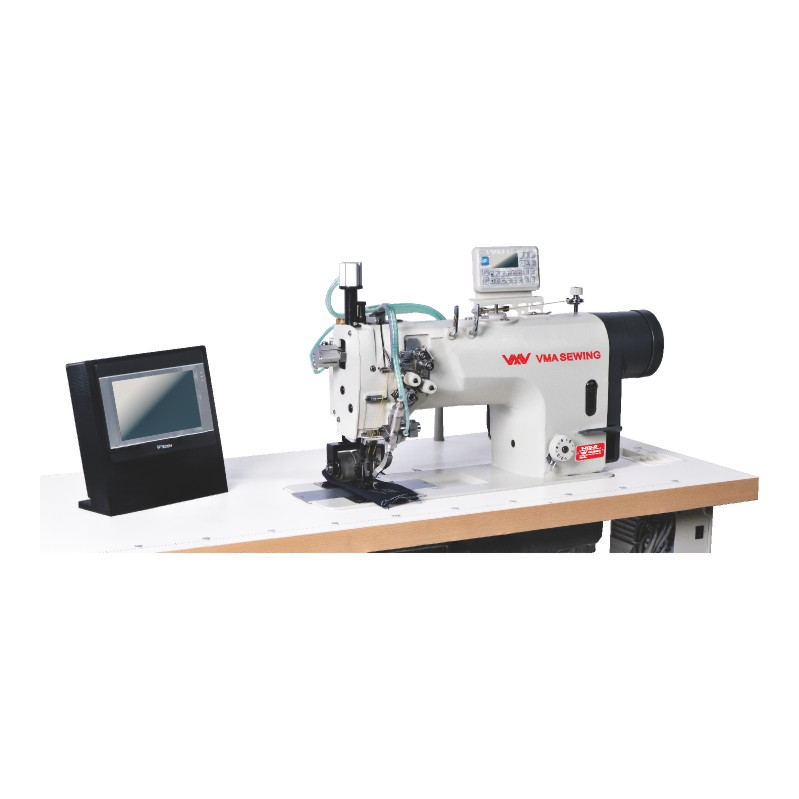 V-8722-ZP double needle machine for attach zipper