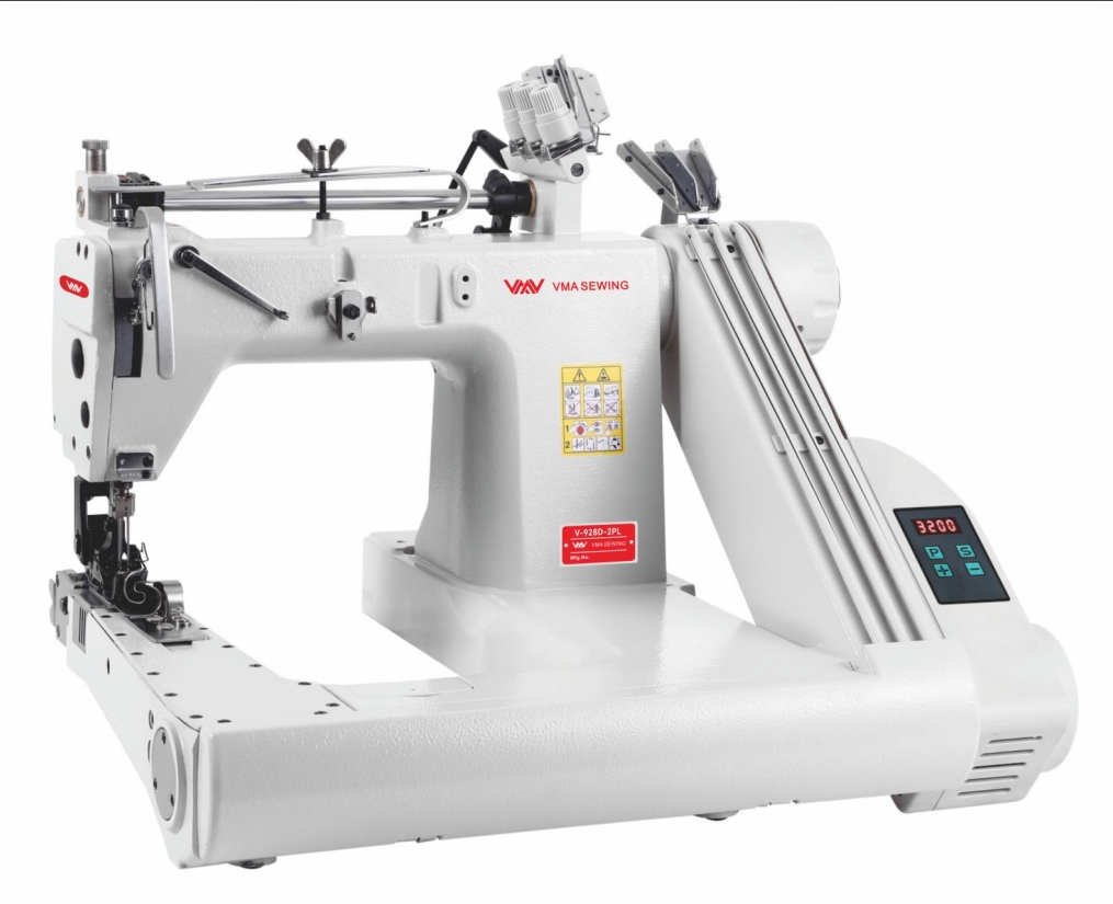 V-928D-2PL Three needle with double pulley feed off the arm machine