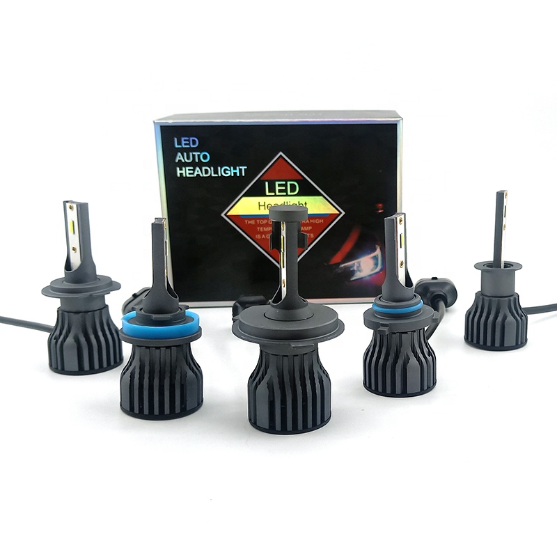 Newest super bright 6500k fanless h4 auto lamp light car led headlight bulb