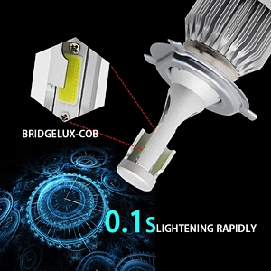 wholesale price high low beam car bulb fog led headlight bulb h13 c6 led headlight h4 for cars