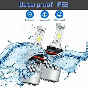 Car h4 dual color lights led headlight for car 9004 S2 h3 led headlight for car