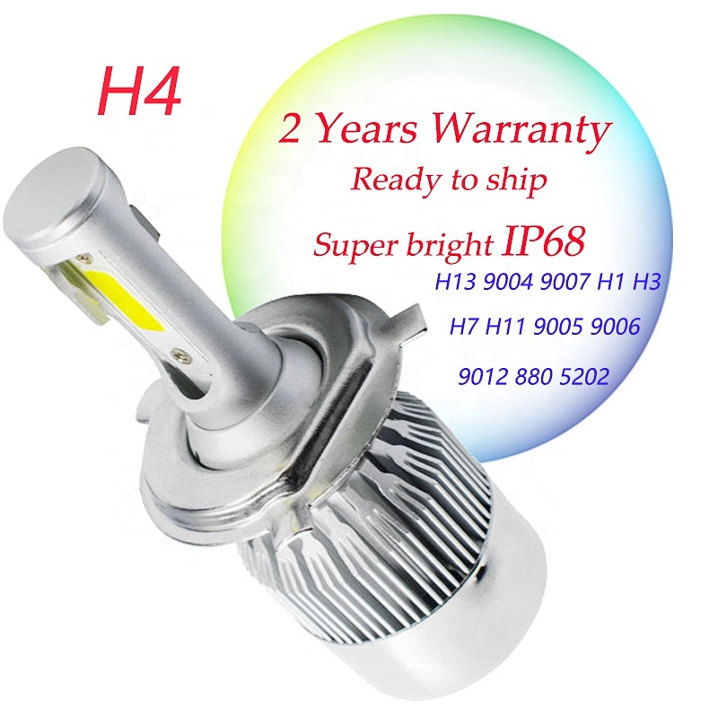 c6 led headlight led h1 Led car bulbs aluminum headlamp h4 led headlight bulb