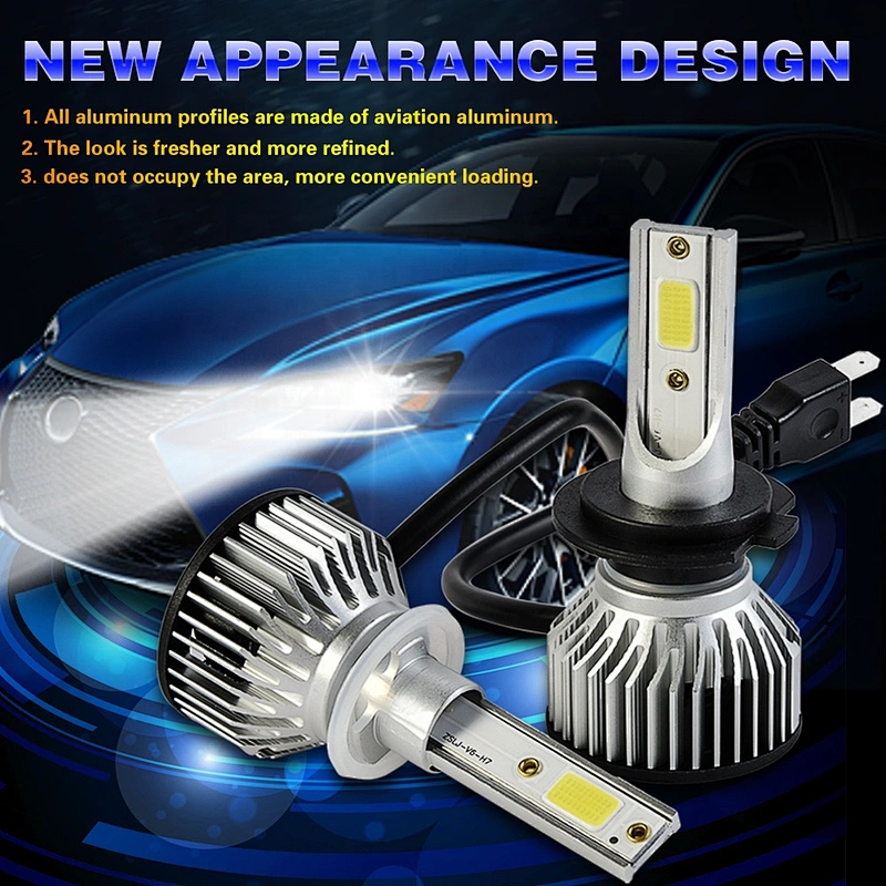 Extremely Bright halogen hid replacement car h4 12000lm led headlight bulb