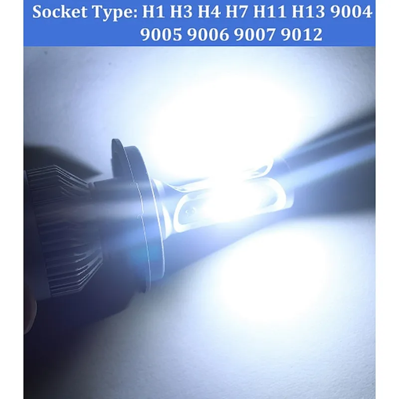 s2 360 led headlight bulb h1 h3 h7 h4 9005 9006 5202 s2 auto led headlights