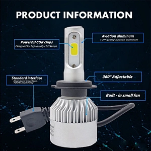 S2 10000 lumen led headlight h4 auto car h7 led bulbs