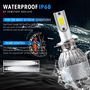 9-30V 72W Waterproof Car 6500K Led Lighting Exterior Light Car Headlamp Bulb