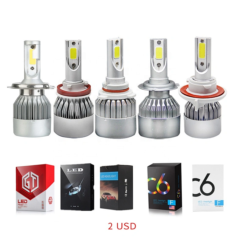 Super Bright high low Beam H4 H7 led Auto Car 881 H13 H1 H3   C6 Led Headlight