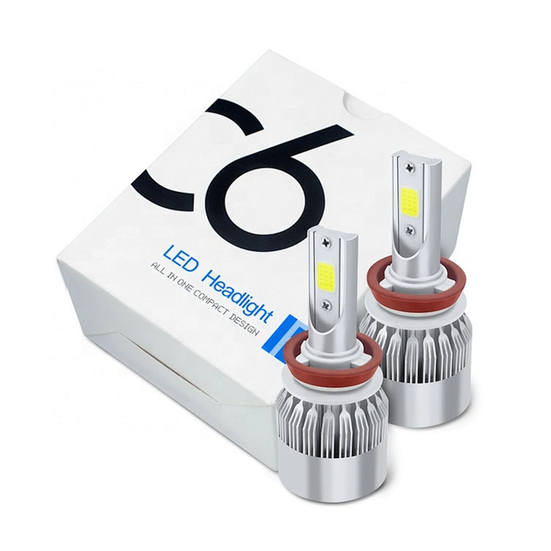 C6 H4 H7 H11 LED Headlight Bulb 36W 10000lm led lights for automobiles H1 H3 H4 H7 9005 9006 LED Headlights