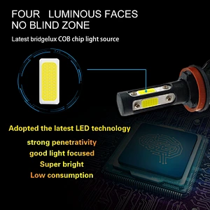 High quality hot sale  auto car led headlamps V7 for cars H4 H13 9004 9007