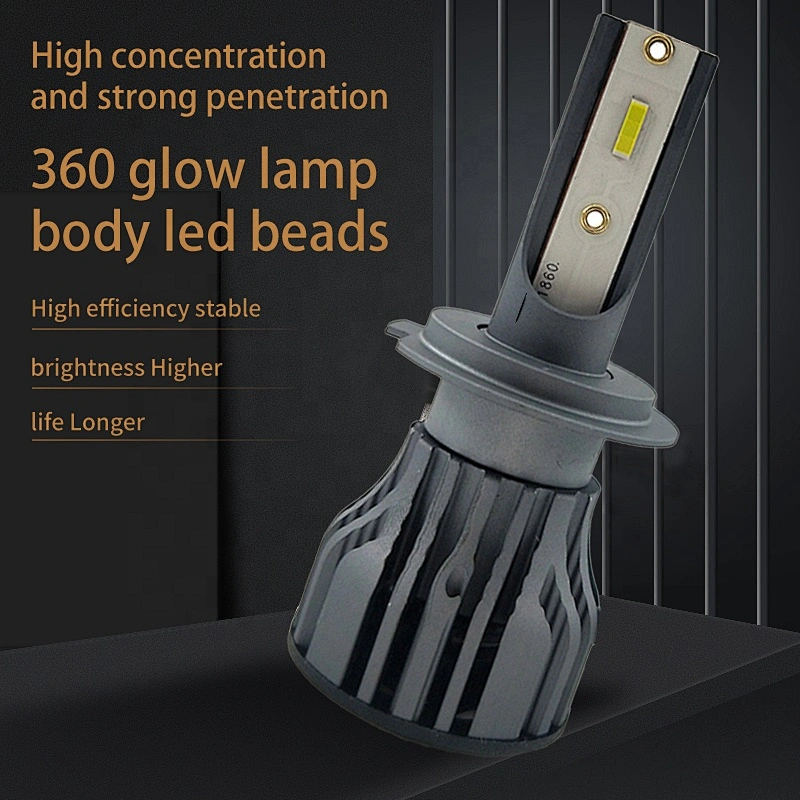 newest product car 8000lm led headlight bulb h4 h7 car headlight bulb