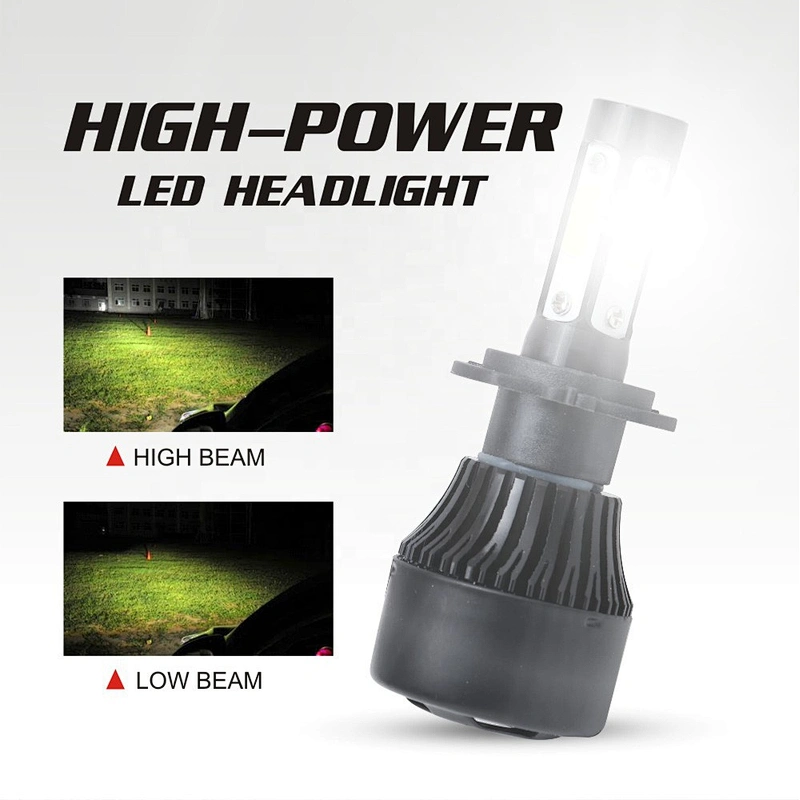 360 Degree super bright car bulbs h7 h4 fanless car h11 led headlight