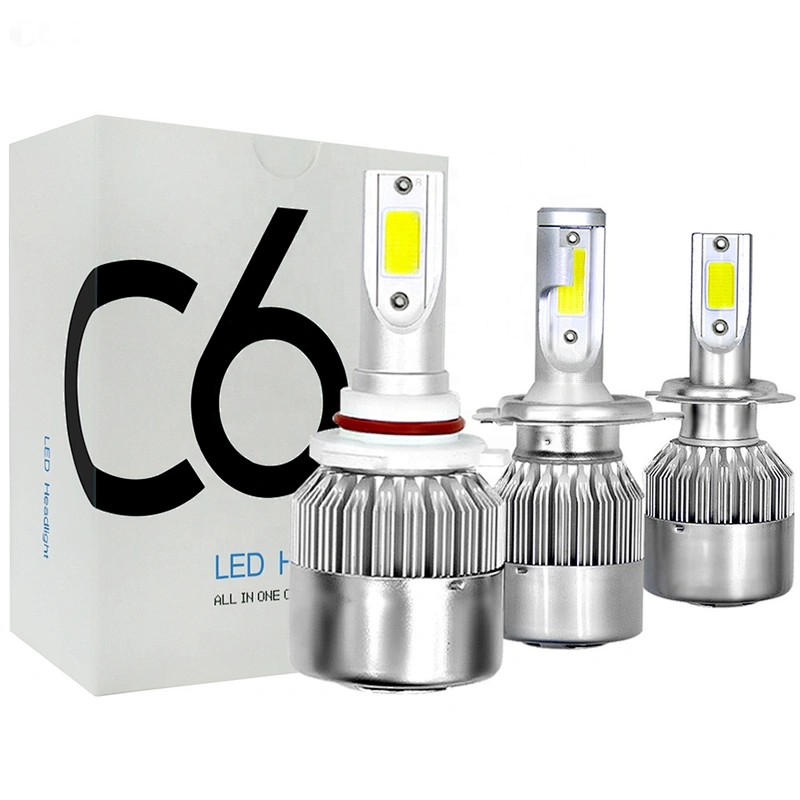 High Power High Lumen C6 h4 led vehicles bulb  H4 H13 9004 9007 9005 9006 9012 880 5202