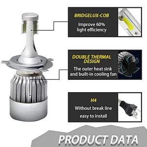 High Power Super Bright low Beam Led Headlight bulbs H4 H7 led,Auto Car 881 H13 H1 H3 9005 9006 880 H11 H7 H4 C6 Led Headlight