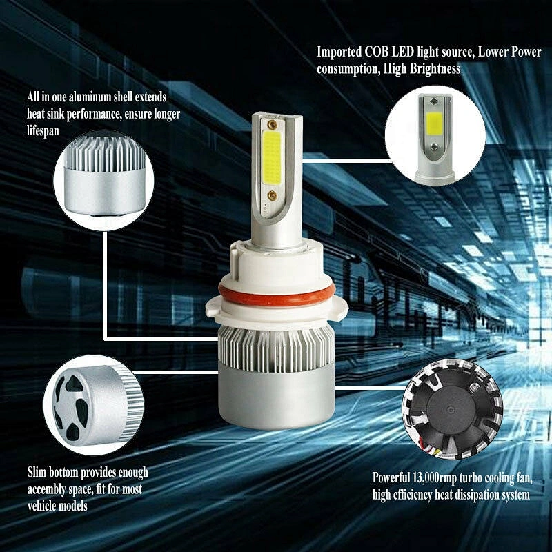 Premium led c6 h4 led headlight auto car headlamps led h7 led light