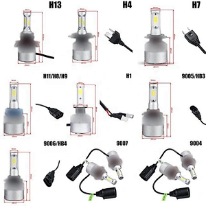S2  H1 H3 H7  H11 9005 9006  9012 880 5202 h4 led headlight COB 72W 8000LM led headlights All In One Car LED Headlight Bulb