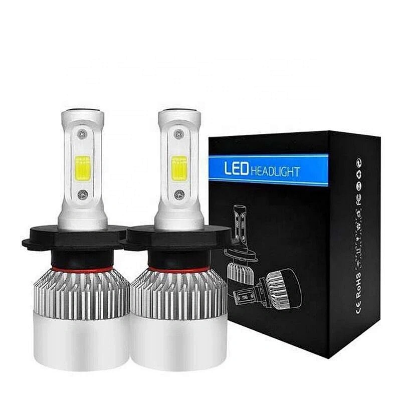 S2  H1 H3 H7  H11 9005 9006  9012 880 5202 led headlight bulbs COB 72W 8000LM h4 All In One Car LED Headlights