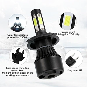 12000 lumen led headlight 6500k 9006 headlights x7 4side led h11 car bulb