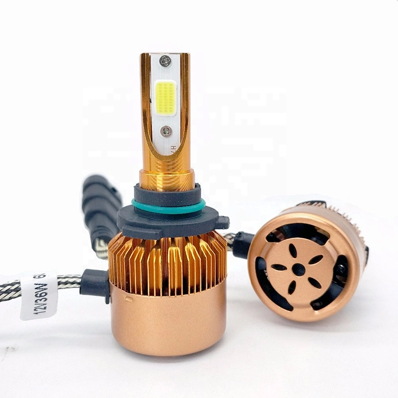 H4 Led Headlight for Auto Vehicle Fan Cooling H4 Led C6 Headlight 72W 12000 Lumen H11 Led Headlight Bulbs