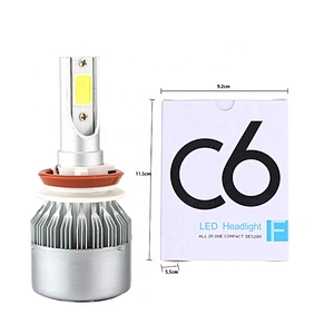 Auto led headlights kit c6 36w h1 h3 9006 9005 h11 h7 led light for bycle LED headlamp car