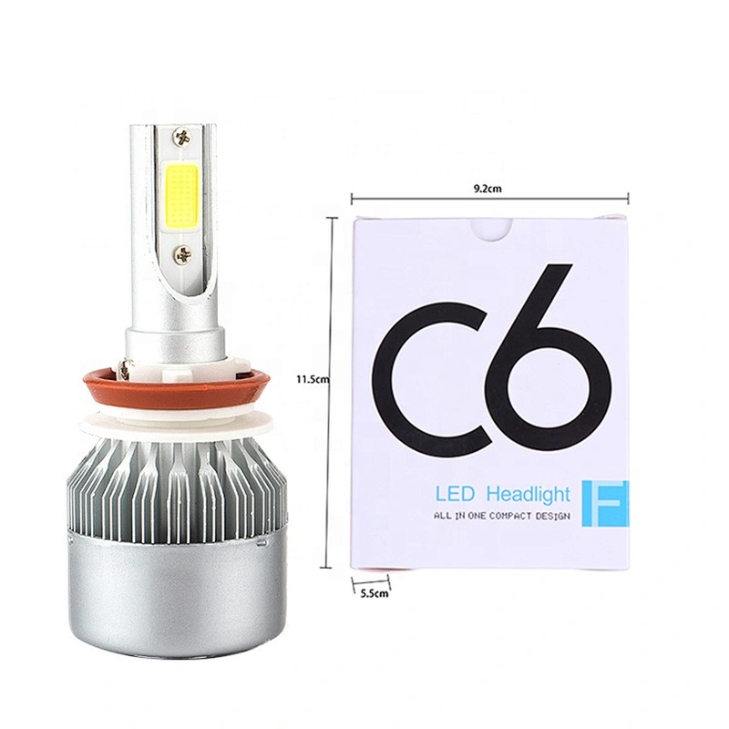 Auto led headlights kit c6 36w h1 h3 9006 9005 h11 h7 led light for bycle LED headlamp car