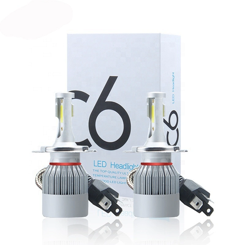 Auto led light c6 h11 h4 h7 headlight 36w c6 led headlight car led lights