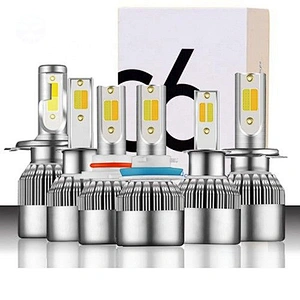 Competitive Price Wholesale COB Chip C6 h4 led headlamp bulb  H7 H13 9004 9007
