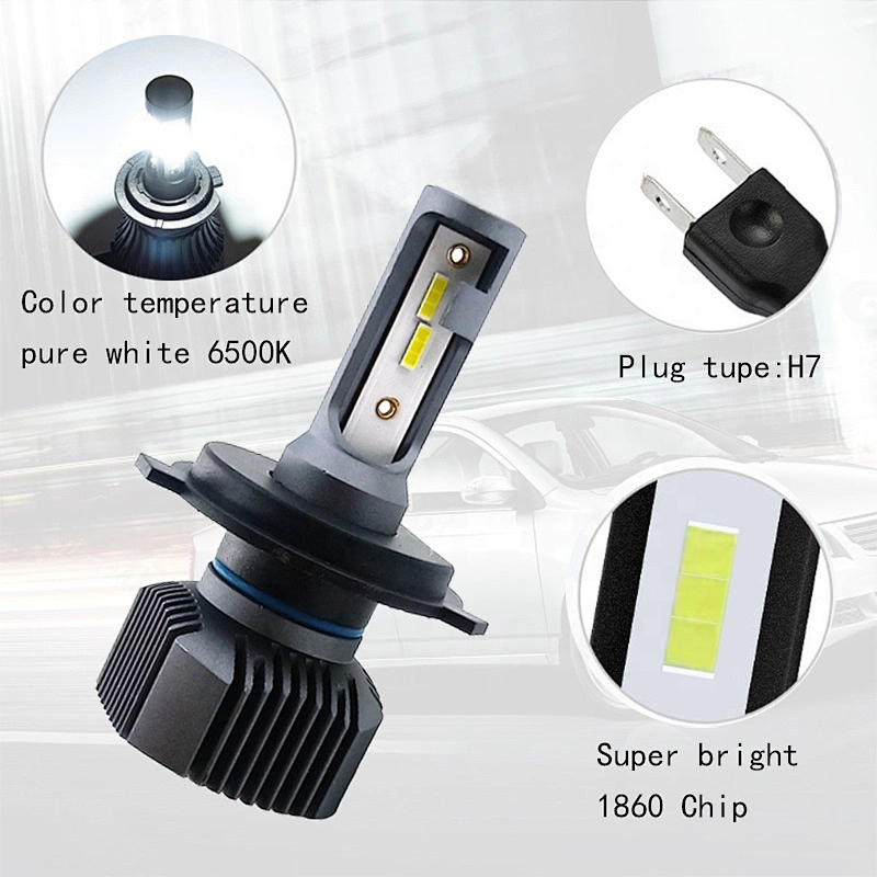 Fan cooling auto S1 car led lighting  9005 9006 h7 h11 h4 led headlight bulbs
