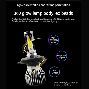 Cheap High low beam angel eye led automotriz C6 h11 auto car headlights
