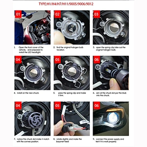 High LowBeam C6 nighteye h4 h7 led Head light H1 H3 H11 H13 9004 9005