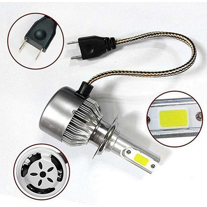C6 auto led headlight bulb H1 H3 H7 H8 H11 9005 9006 H13 H4 c6 h7 led light