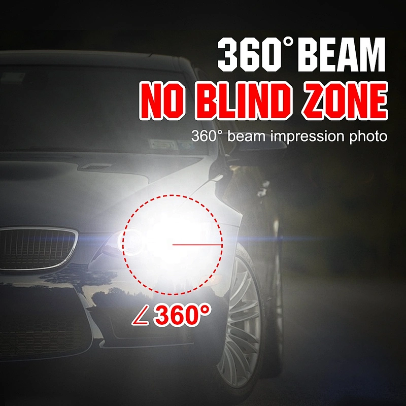 auto h11 car light bulbs 9005 9006 h1 h4 h7  h13 cob h11 6500k  convers kit led headlight bulb 12000lm for car