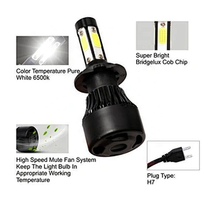high low beam led headlight auto car lighting system led h7 headlight bulb 9005 9006 h4 led driving work lamp