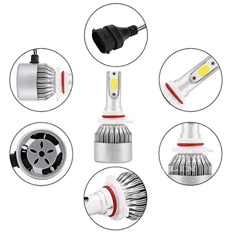 Led headlight bulb in Auto Lighting h4 3 pin led headlamp component for car