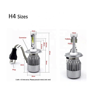Aluminum Led Headlights 36W h11 9005 led C6 h7 h4 headlight bulbs