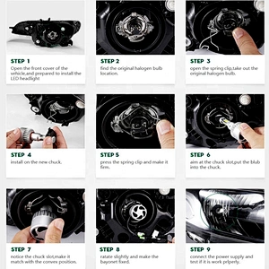 Easy installation 9-30V 24W 8000lm led bulb S2 9006 car headlight bulb for universal led h11 9005 9012