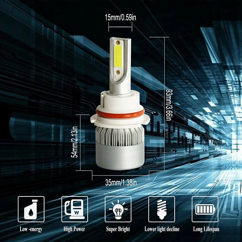 Auto car headlamp led bulbs 32v cob h4 h1 led headlight c6 led headlight h4