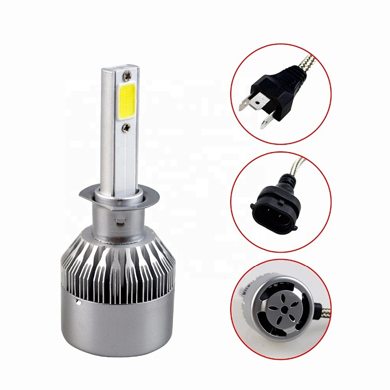 Fast Heat Dissipation Auto lighting system C6 led headlight H4 H1 H3 H7