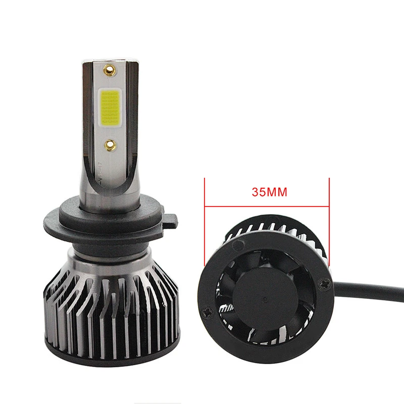 Super Bright headlight bulbs led IP68 Waterproof 48w COB Car h4 led headlight bulb