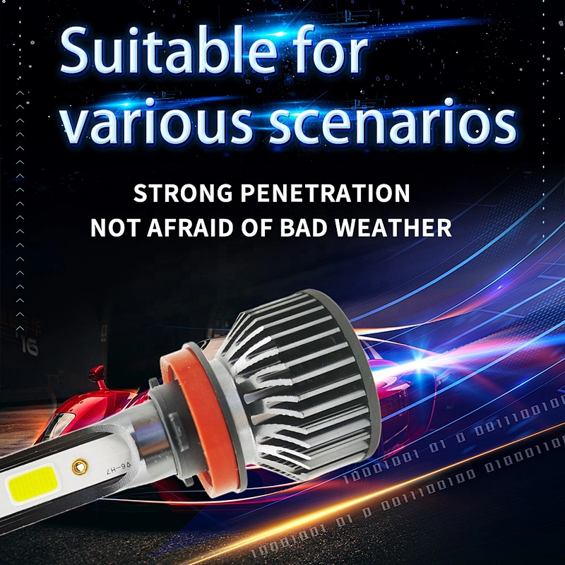 Hot selling H1 car led headlight 12000lm 9004\/9007 led V6 h3 car led bulb