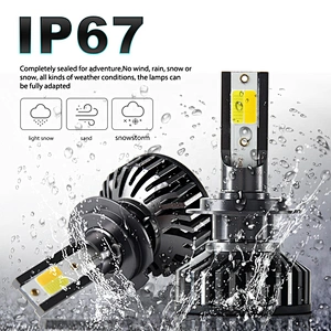 Super Bright 16000 Lumen 60w Canbus car light bulb H4 H7 Led H7 H4, COB CSP H1 H3 9005 9006 H11 H4 H7 Auto Car F2 LED Headlights
