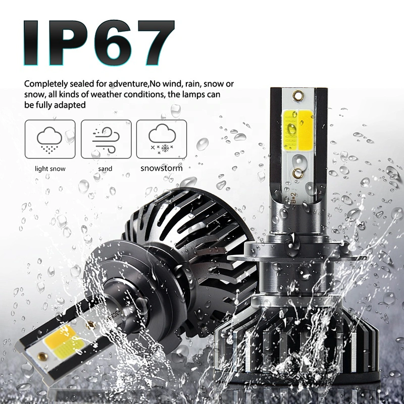 Super Bright 16000 Lumen 60w Canbus car light bulb H4 H7 Led H7 H4, COB CSP H1 H3 9005 9006 H11 H4 H7 Auto Car F2 LED Headlights