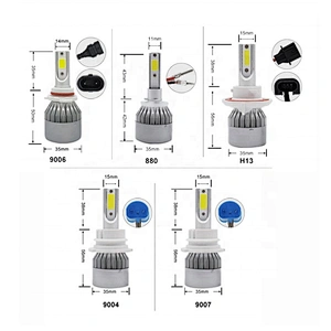 Wholesale Auto c6 led headlight Bulbs 9005 H7 LED c6 led car headlights