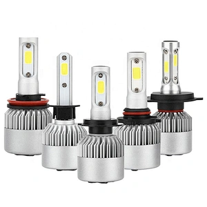 led headlight Auto+Lighting+System COB chip 24v 36W 8000LM H7 H4 9005 9006 H15 H13 H11 led C6 led headlight for car accessories