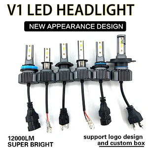 High quality super bright car led headlight Aluminum Alloy headlight lamp Custom CSP H7 H11 9006 9012 H4 Conversion Kits